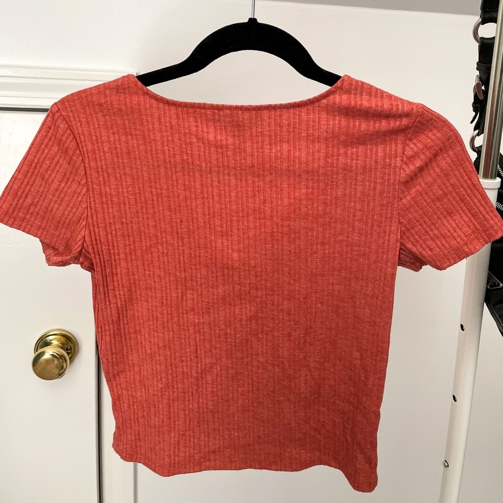 ORANGE VCUT TANK TOP - Picture 2 of 2
